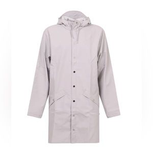 💦 NWOT Rains Long Raincoat Gray Size L